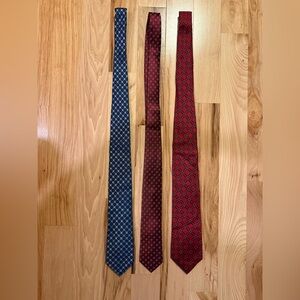 Elegant Red and Blue Patterned Ties